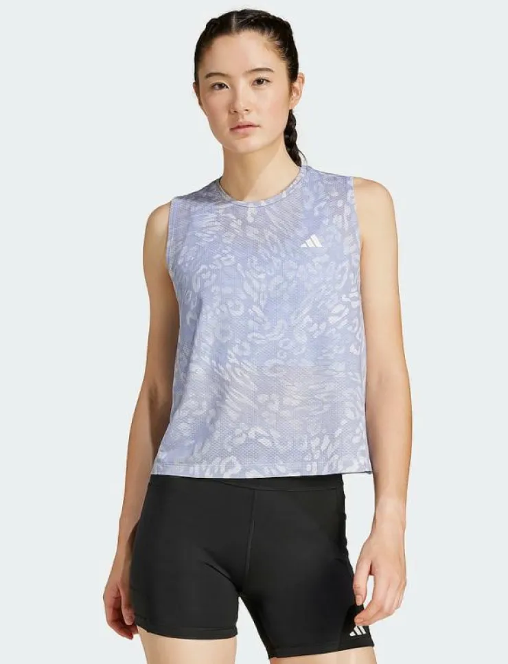 Kvinnor adidas Performance Toppar & T-Shirts|OTR E AOP T W - Linnen