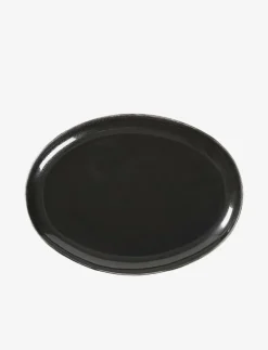 Broste Copenhagen Oval plate Nordic coal - Mattallrikar| Tallrikar