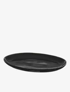 Broste Copenhagen Oval plate Nordic coal - Mattallrikar| Tallrikar