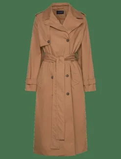 Kvinnor Lexington Clothing Jackor & Kappor|Oversized Cotton Trench Coat - Trenchcoats