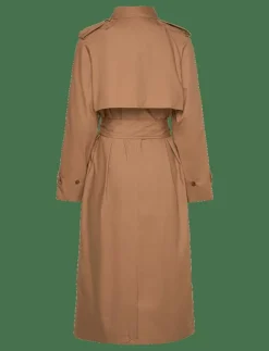 Kvinnor Lexington Clothing Jackor & Kappor|Oversized Cotton Trench Coat - Trenchcoats