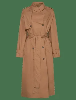 Kvinnor Lexington Clothing Jackor & Kappor|Oversized Cotton Trench Coat - Trenchcoats