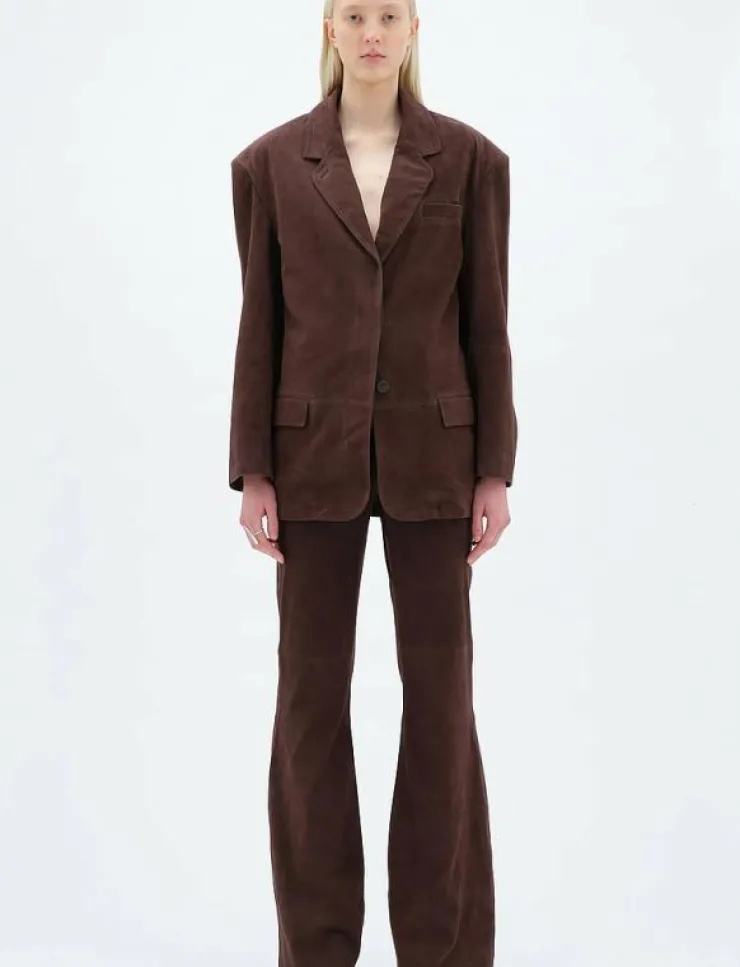 REMAIN Birger Christensen OVERSIZED SUEDE BLAZER - Skinnjackor|Kvinnor Kavajer