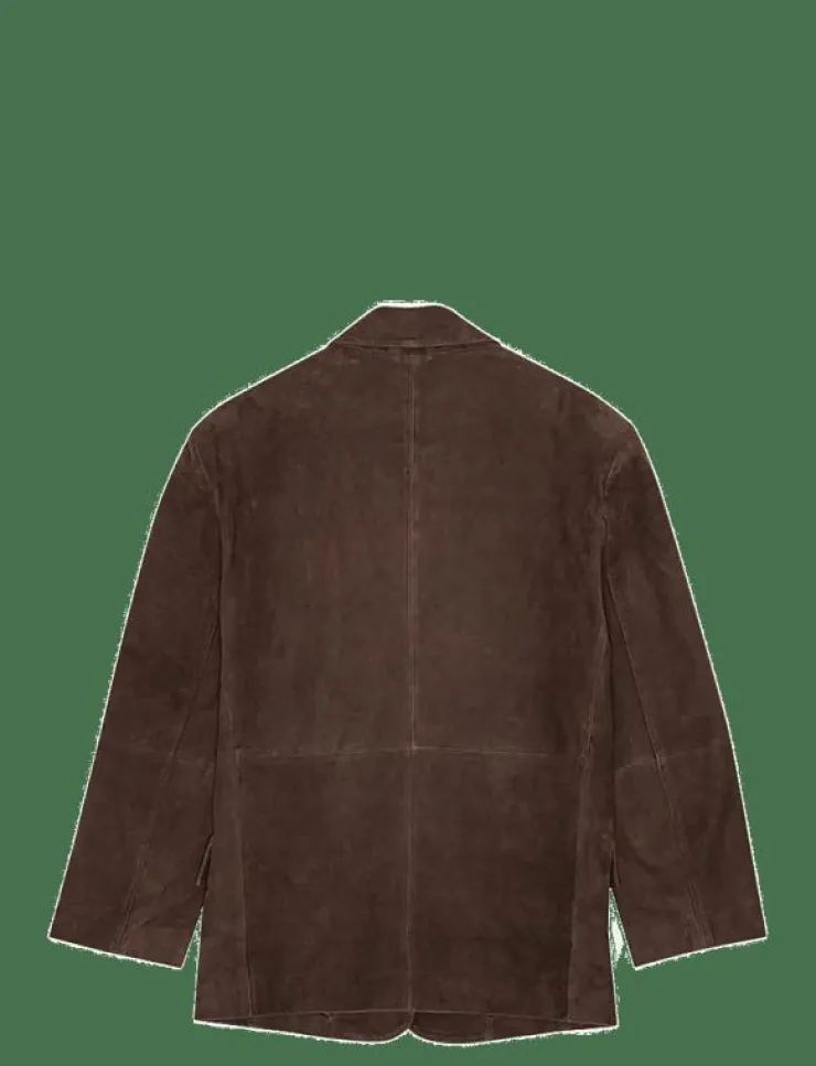 REMAIN Birger Christensen OVERSIZED SUEDE BLAZER - Skinnjackor|Kvinnor Kavajer