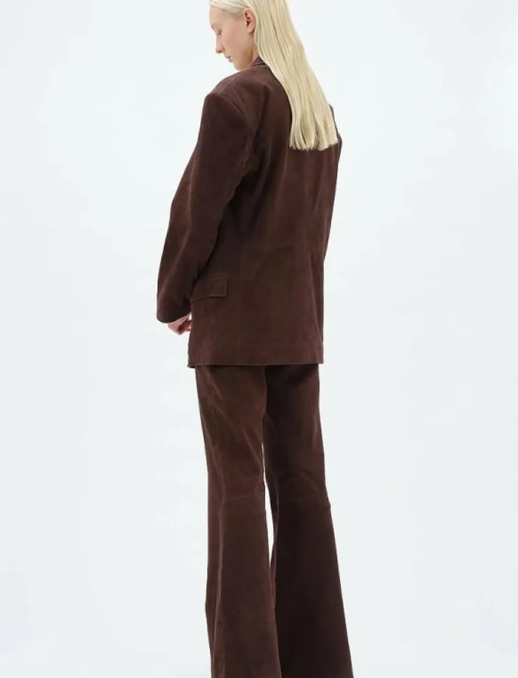 REMAIN Birger Christensen OVERSIZED SUEDE BLAZER - Skinnjackor|Kvinnor Kavajer
