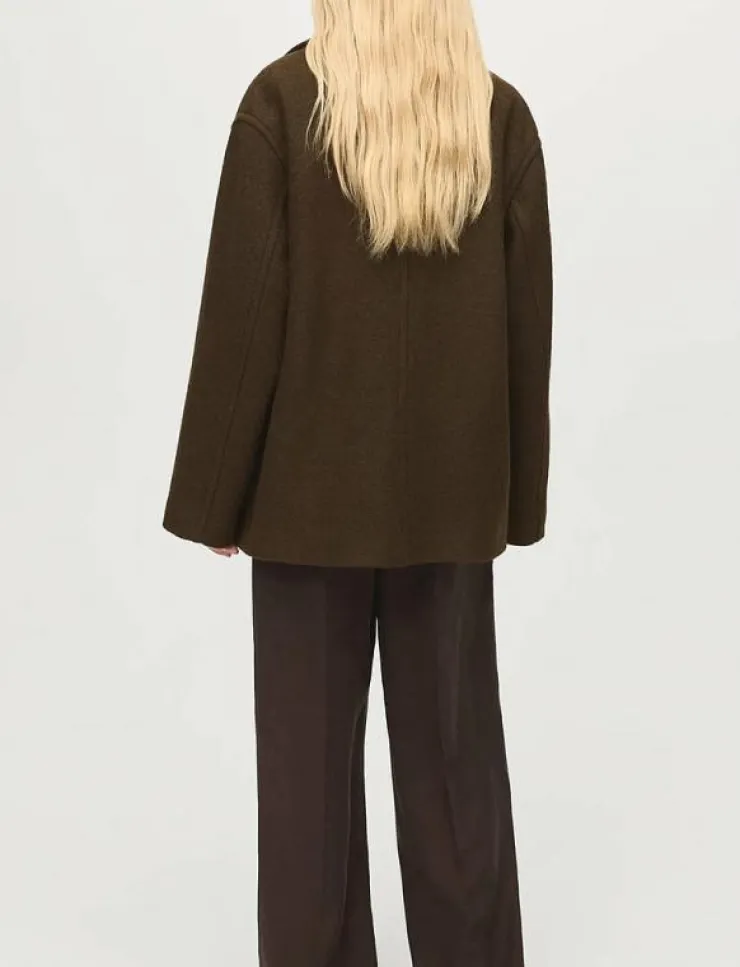 Kvinnor Mango Jackor & Kappor|Oversized wool coat with maxi lapels - Ullkappor