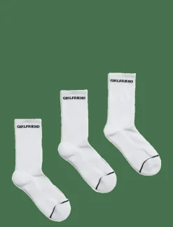 Girlfriend Collective 3-Pack Girlfriend Crew Sock - Strumpor|Kvinnor Underkläder|Strumpor