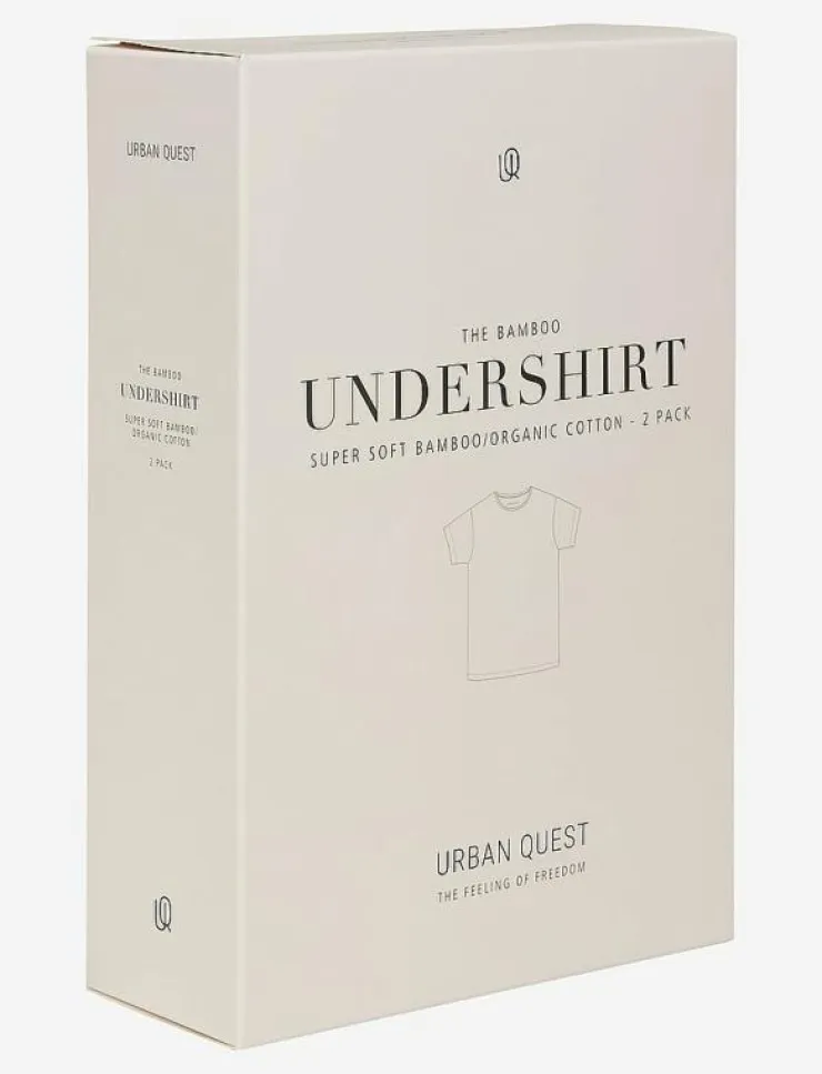 URBAN QUEST 2-Pack Men Bamboo S/S Undershirt - Pyjamasöverdelar| Pyjamas