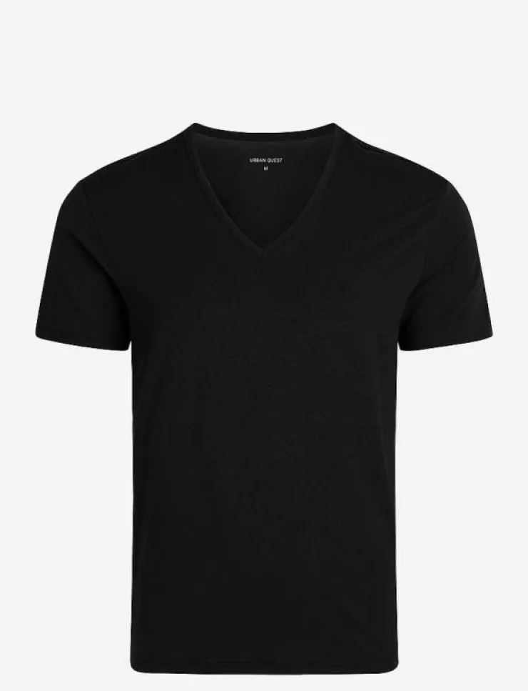 URBAN QUEST 2-Pack Men Bamboo V-neck Undershirt - Pyjamasöverdelar| Pyjamas