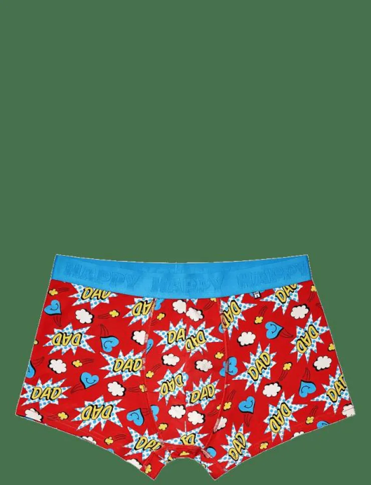 Happy Socks 2-Pack Super Dad Short Boxers Gift Set - Boxershorts| Kalsonger