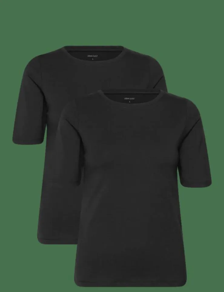 URBAN QUEST 2-Pack Women Bamboo Shortsleeved T-shirt Slim Fit - T-shirts|Kvinnor T-Shirts & Toppar