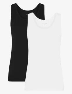 Kvinnor URBAN QUEST Kläder|T-Shirts & Toppar|2-Pack Women Bamboo Tank Top - Linnen