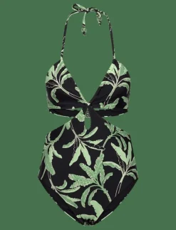 Kvinnor Seafolly Badkläder|Palm Paradise Drawstring One Piece - Baddräkter
