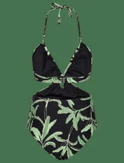 Kvinnor Seafolly Badkläder|Palm Paradise Drawstring One Piece - Baddräkter