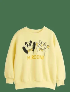 Barn Mini Rodini Överdelar|Panda & cat sp sweatshirt - Sweatshirts