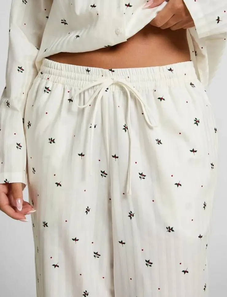 Hunkemöller PANT CO JACQUARD MISTLETOE - Nederdelar|Kvinnor Pyjamas & Loungewear