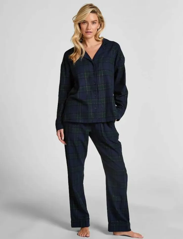 Hunkemöller PANT FLANNEL STRAIGHT CHECK - Nederdelar|Kvinnor Pyjamas & Loungewear
