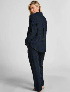 Hunkemöller PANT FLANNEL STRAIGHT CHECK - Nederdelar|Kvinnor Pyjamas & Loungewear