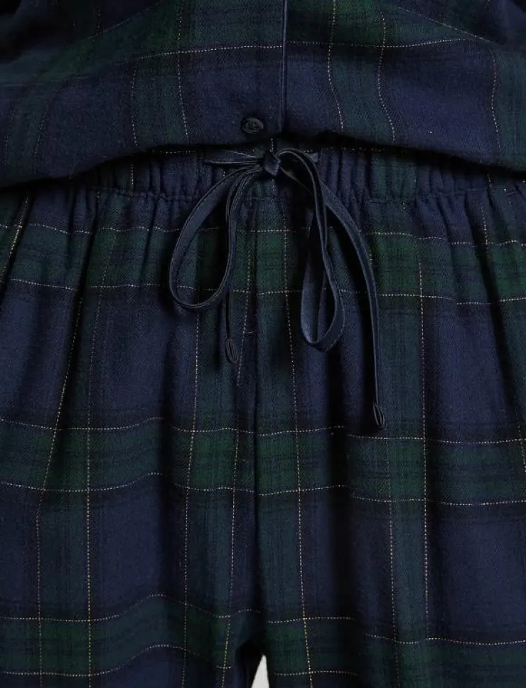 Hunkemöller PANT FLANNEL STRAIGHT CHECK - Nederdelar|Kvinnor Pyjamas & Loungewear