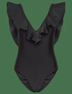 Malina Paola ruffled v-neck swimsuit - Baddräkter|Kvinnor Badkläder