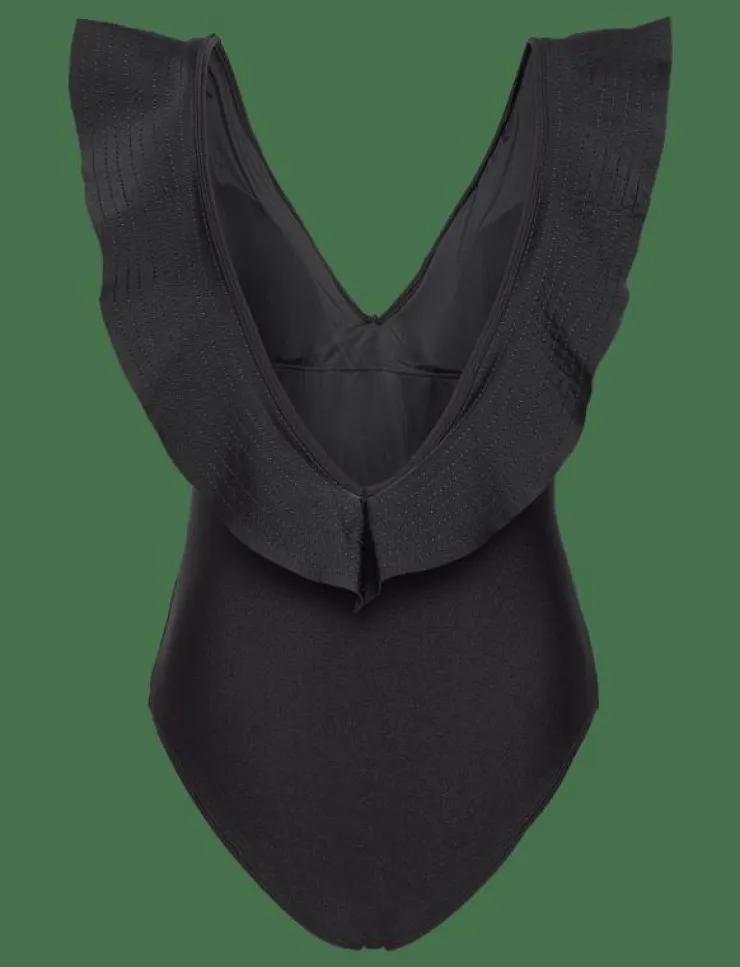 Malina Paola ruffled v-neck swimsuit - Baddräkter|Kvinnor Badkläder