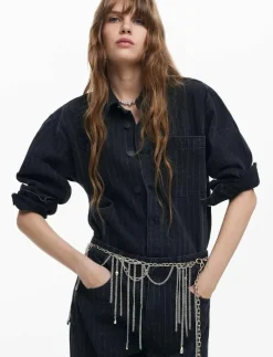 Kvinnor Desigual Overshirts|PARIS - Jeansskjortor