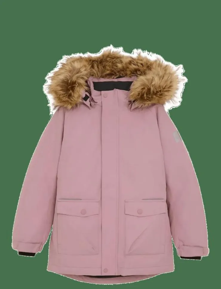 Color Kids Parka W. Fake Fur - Vinterjacka|Barn Vinterkläder