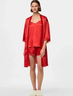 Pieces PCANOVI 3/4 SATIN NIGHT KIMONO - Kimonos|Kvinnor Kimonos