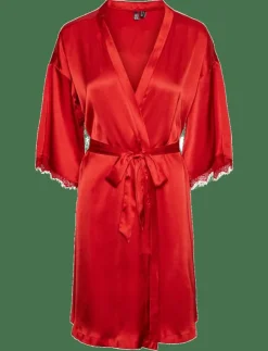 Pieces PCANOVI 3/4 SATIN NIGHT KIMONO - Kimonos|Kvinnor Kimonos