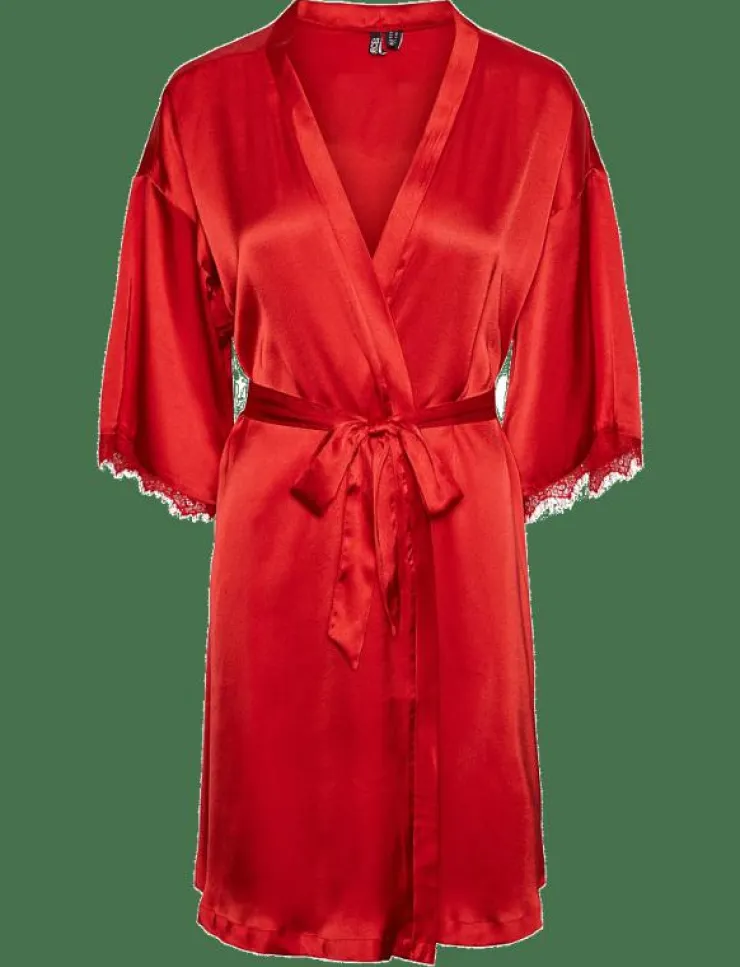 Pieces PCANOVI 3/4 SATIN NIGHT KIMONO - Kimonos|Kvinnor Kimonos