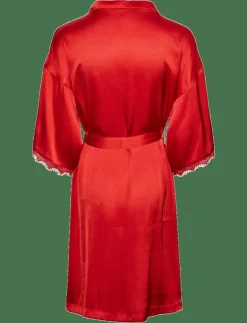 Pieces PCANOVI 3/4 SATIN NIGHT KIMONO - Kimonos|Kvinnor Kimonos
