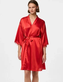 Pieces PCANOVI 3/4 SATIN NIGHT KIMONO - Kimonos|Kvinnor Kimonos