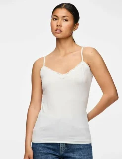 Pieces PCKATE LACE SINGLET JRS NOOS - Överdelar|Kvinnor Pyjamas & Loungewear