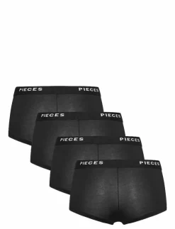 Kvinnor Pieces Underkläder|PCLOGO LADY 4 PACK SOLID NOOS BC - Trosor