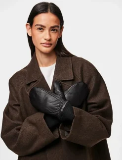 Kvinnor Pieces Handskar & Vantar|PCNELLIE NEW LEATHER MITTENS NOOS - Tumvantar