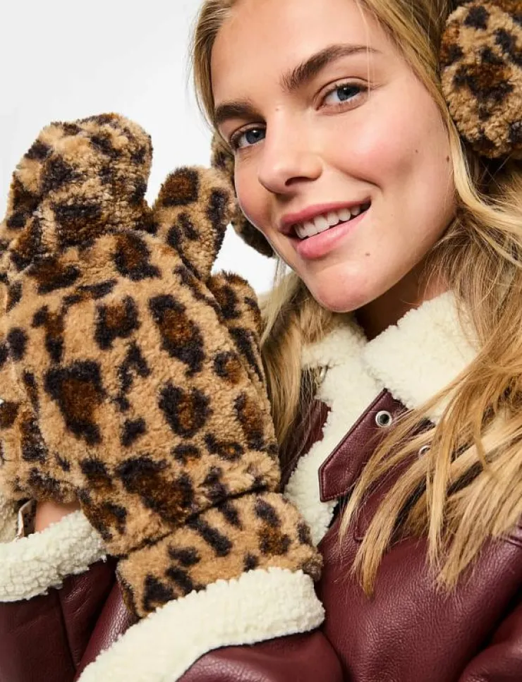 Pieces PCNETTY TEDDY MITTENS BC - Tumvantar|Kvinnor Handskar & Vantar