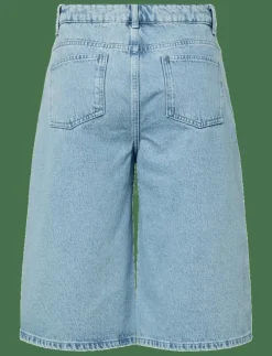 Kvinnor Pieces Shorts|PCNOEL MW DENIM JORTS D2D PP - Jeansshorts