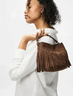 Pieces PCOLIVIA FRINGES CROSS BODY BAG D2D FSY - Axelremsväskor|Kvinnor Axelremsväskor
