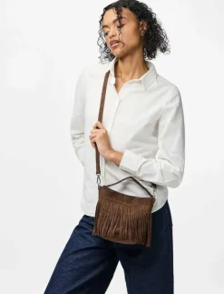 Pieces PCOLIVIA FRINGES CROSS BODY BAG D2D FSY - Axelremsväskor|Kvinnor Axelremsväskor
