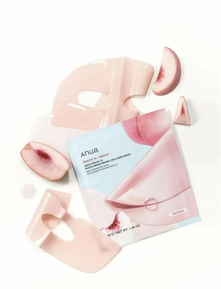 Anua Peach 70 Niacin Brightening Collagen Mask - Ansiktsvård|Kvinnor Hudvård