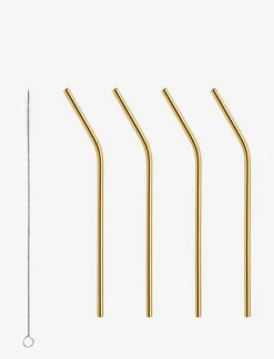 Orrefors Serveringstillbehör|PEAK SUGRÖR 4-PACK INKL. RENGÖRINGSBORSTE - Serveringstillbehör