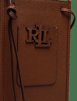 Kvinnor Lauren Ralph Lauren Crossbody Bags|Pebbled Cameryn Crossbody Tech Case - Crossbody Bags