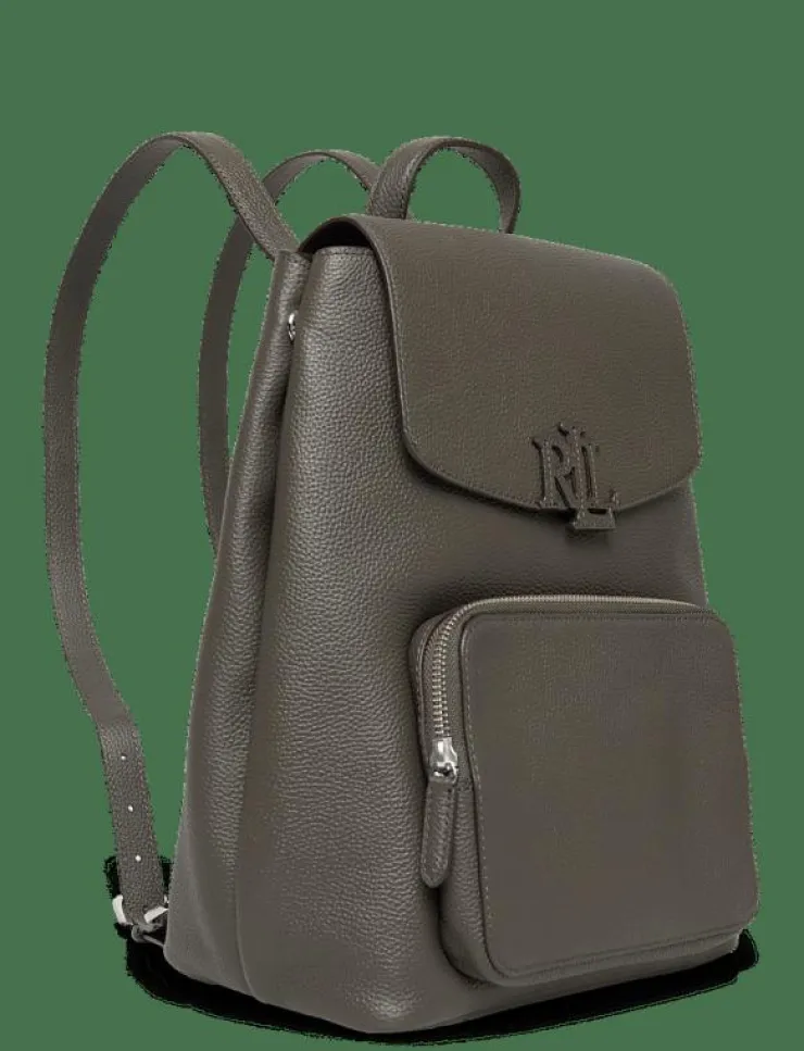 Kvinnor Lauren Ralph Lauren Ryggsäckar|Pebbled Leather Medium Cameryn Backpack - Ryggsäckar