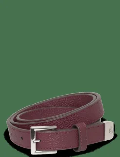 Lauren Ralph Lauren Pebbled Leather Skinny Belt - Skärp|Kvinnor Bälten