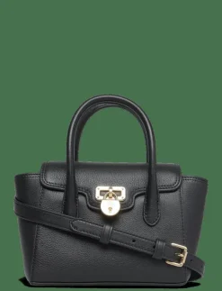 Kvinnor Lauren Ralph Lauren Handväskor|Pebbled Leather Small Tanner Satchel - Handväskor