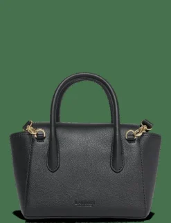 Kvinnor Lauren Ralph Lauren Handväskor|Pebbled Leather Small Tanner Satchel - Handväskor