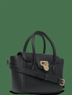 Kvinnor Lauren Ralph Lauren Handväskor|Pebbled Leather Small Tanner Satchel - Handväskor