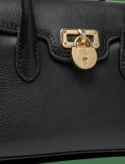 Kvinnor Lauren Ralph Lauren Handväskor|Pebbled Leather Small Tanner Satchel - Handväskor