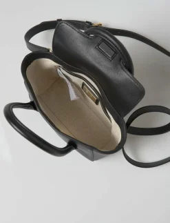 Kvinnor Lauren Ralph Lauren Handväskor|Pebbled Leather Small Tanner Satchel - Handväskor