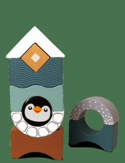Magni Toys Penguin stacking tower - Byggklossar|Barn Klossar & Byggsatser